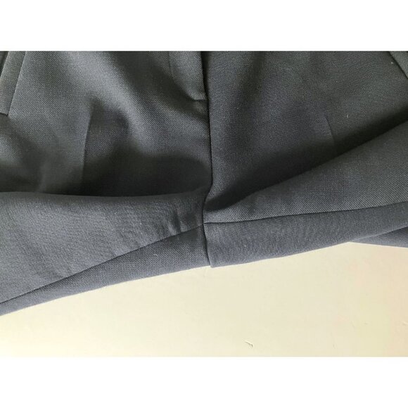 Sezane Martin Crop Trousers Navy Size 36 Wool - Picture 10 of 12